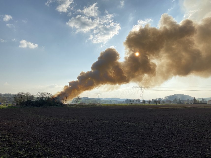 Osterfeuer in Harzungen