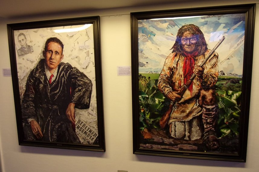 "Widerspenstige Collagen" in der Kreissparkasse