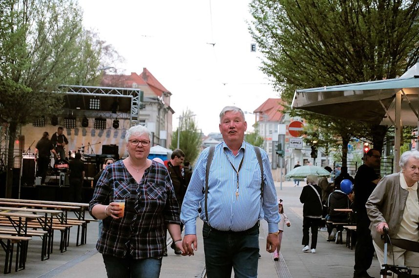 Erster tag des Bahnhofsfestes