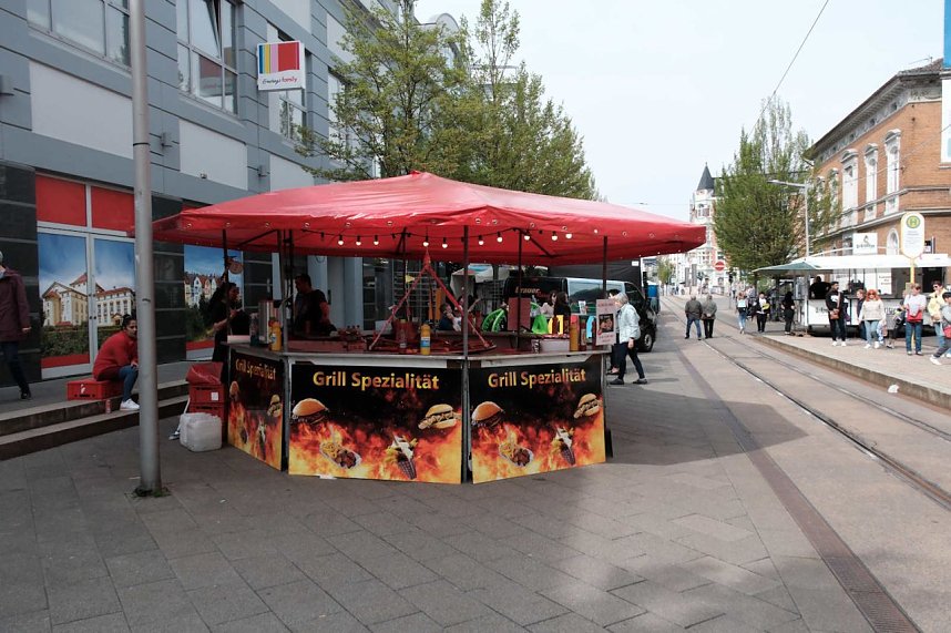 Erster tag des Bahnhofsfestes