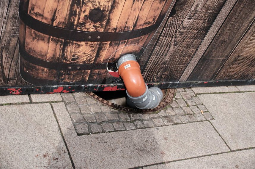 Erster tag des Bahnhofsfestes