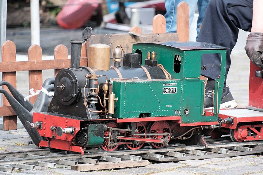 Erster tag des Bahnhofsfestes