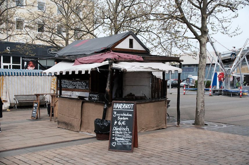 Erster tag des Bahnhofsfestes