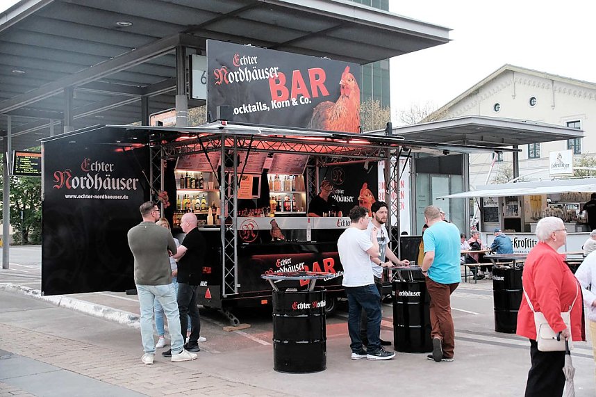 Erster tag des Bahnhofsfestes