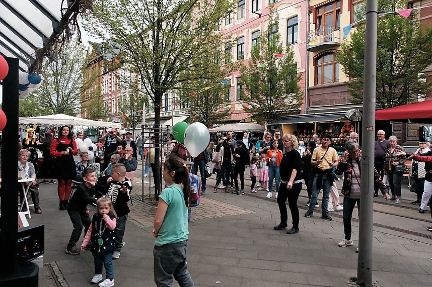 Erster tag des Bahnhofsfestes