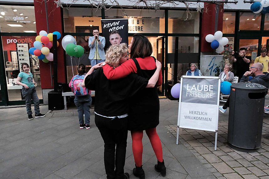 Erster tag des Bahnhofsfestes