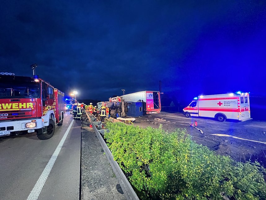 Schwerer Unfall auf der A38