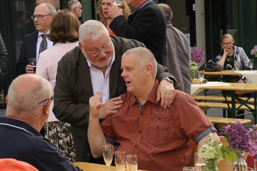Jahresempfang von Stadt und Hochschule auf dem Hof der neuen Feuerwache