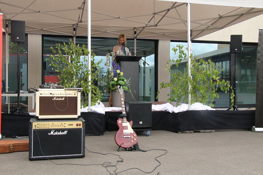 Jahresempfang von Stadt und Hochschule auf dem Hof der neuen Feuerwache