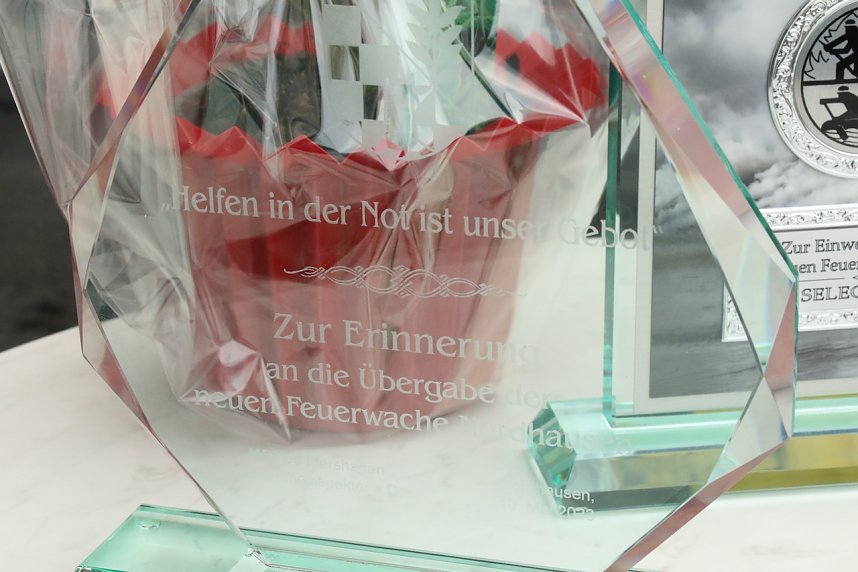 Jahresempfang von Stadt und Hochschule auf dem Hof der neuen Feuerwache