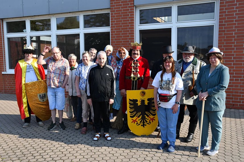 Die Rolandgruppe bei der Nordth&uuml;ringer Lebenshilfe
