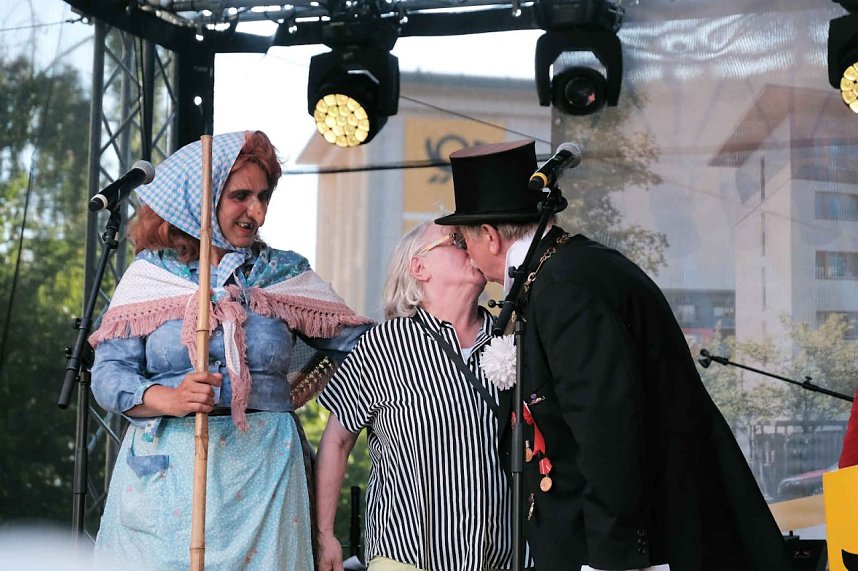 Peter Blei unterwegs auf dem 53. Rolandsfest