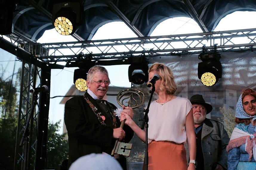 Peter Blei unterwegs auf dem 53. Rolandsfest