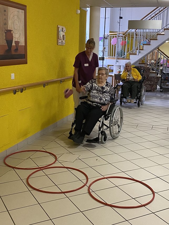 Sportliche Unterst&uuml;tzung beim Sommerfest in Heringen