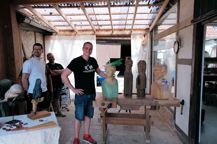 Peter Blei auf dem 31. Kunstmarkt in Friedrichsrode