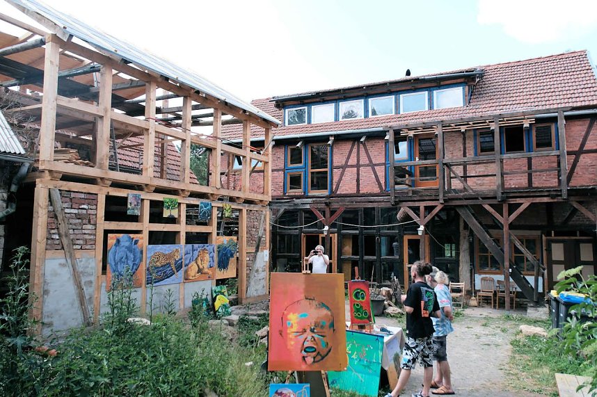 Peter Blei auf dem 31. Kunstmarkt in Friedrichsrode