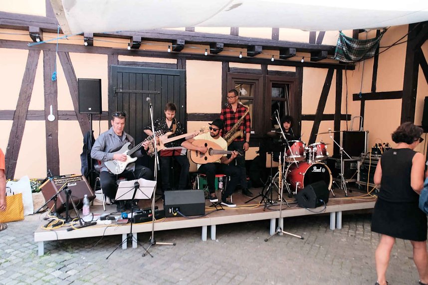 Peter Blei auf dem 31. Kunstmarkt in Friedrichsrode