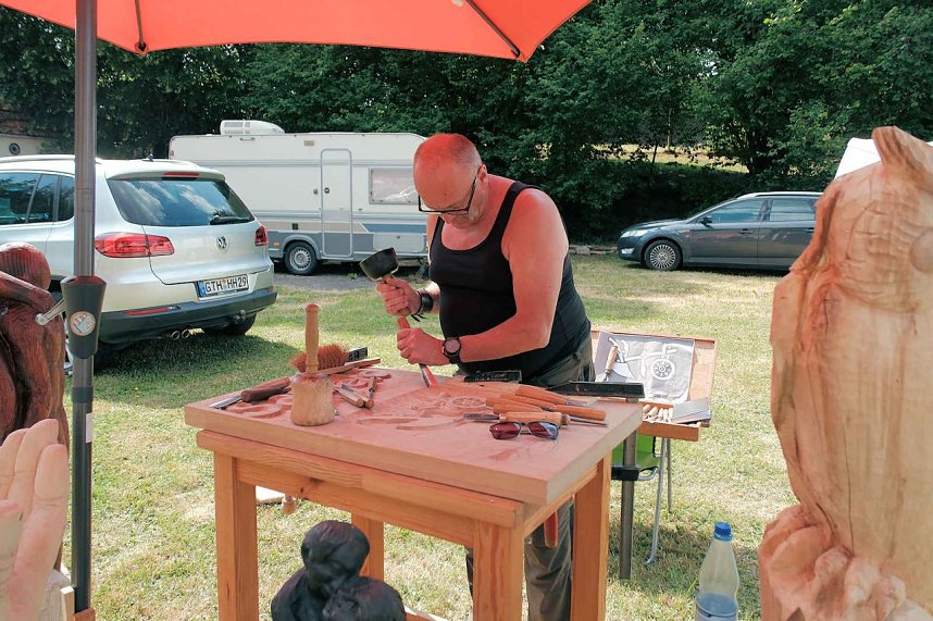 Peter Blei auf dem 31. Kunstmarkt in Friedrichsrode