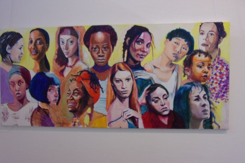 Vernissage in der Kreissparkasse - 30 Acrylbilder von Lutz Bolldorf sind derzeit zu sehen