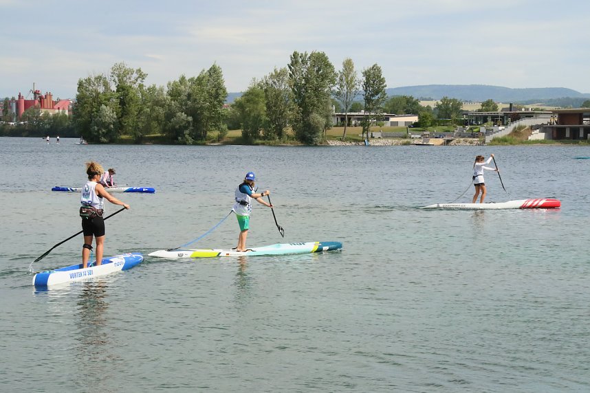 Grand Slam auf dem Wasser: beim EVN Sup Cup traf sich heute wieder die Elite der Stehpaddler auf dem Sundh&auml;user See