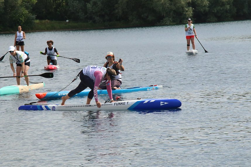 Grand Slam auf dem Wasser: beim EVN Sup Cup traf sich heute wieder die Elite der Stehpaddler auf dem Sundh&auml;user See