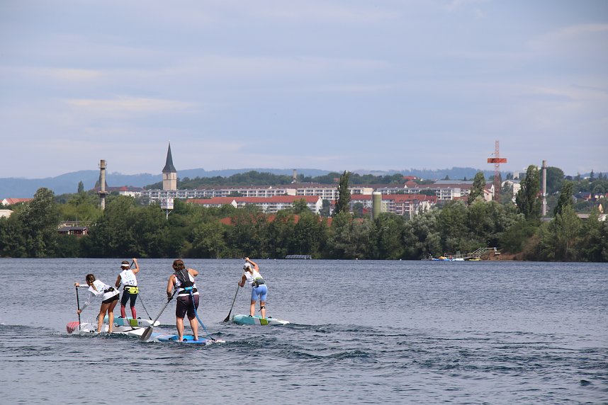 Grand Slam auf dem Wasser: beim EVN Sup Cup traf sich heute wieder die Elite der Stehpaddler auf dem Sundh&auml;user See