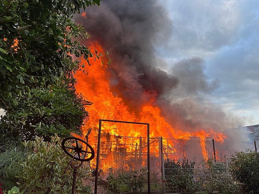 Fotos vom Feuer in Salza