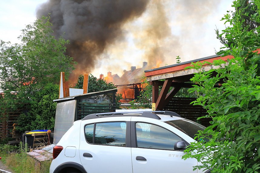 Fotos vom Feuer in Salza