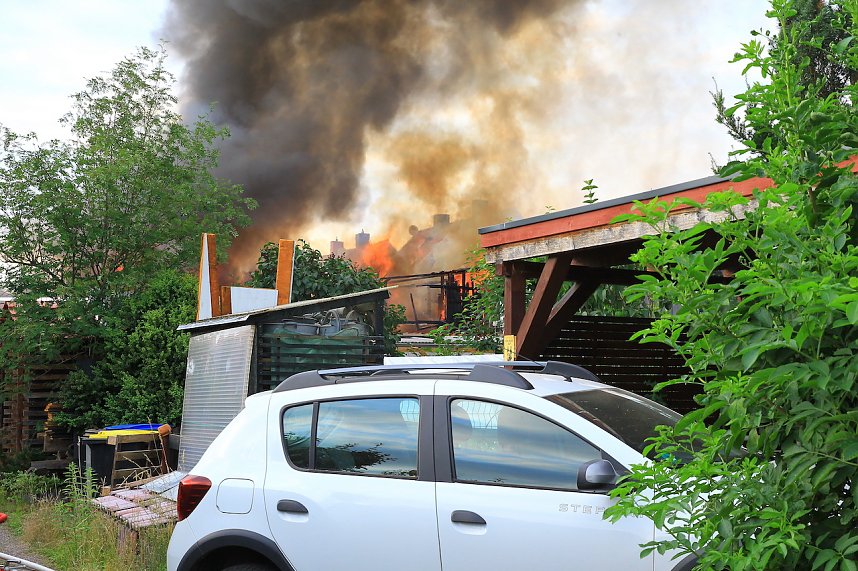 Fotos vom Feuer in Salza