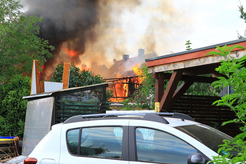 Fotos vom Feuer in Salza