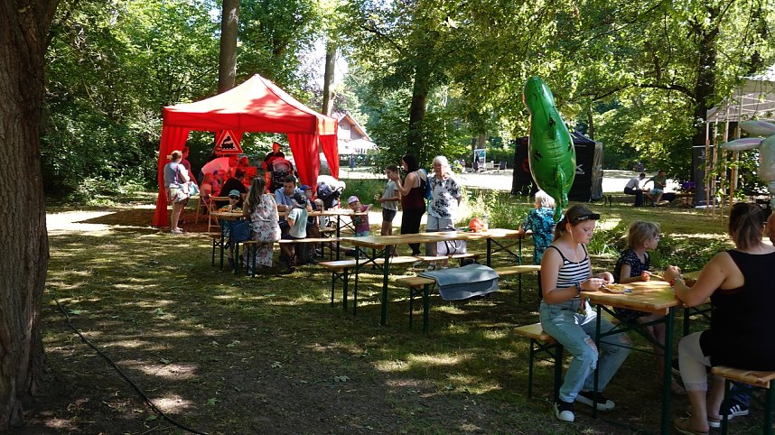 Der Vormittag des Parknicks geh&ouml;rte bereits den Familien