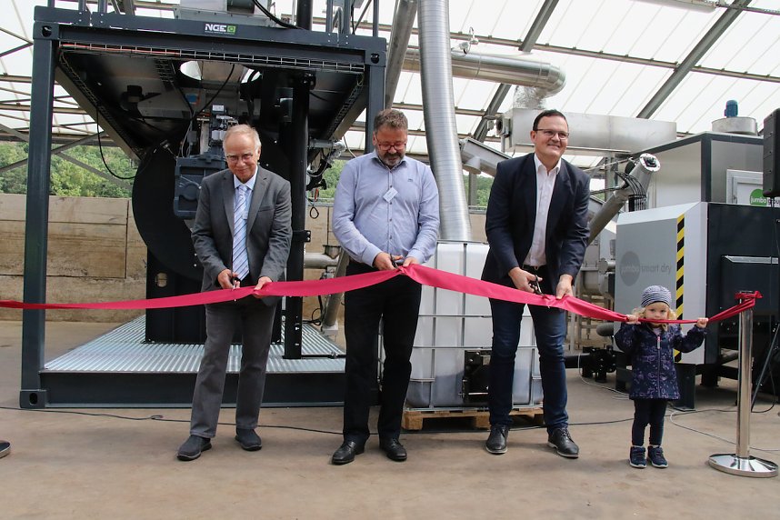 Pyrolyse als Alternative zum Verbrennen - in Bleicherode wurde heute eine Pilotanlage der Hochschule in Betrieb genommen