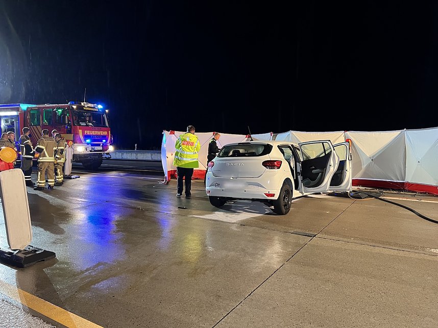 Unfall letzte Nacht auf der A 38