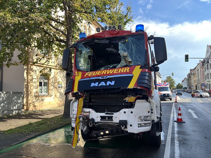 Feuerwehrunfall in Nordhausen