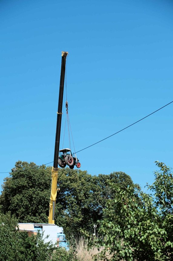 Peter Blei unterwegs auf dem Schleppertreffen in Herrmannsacker