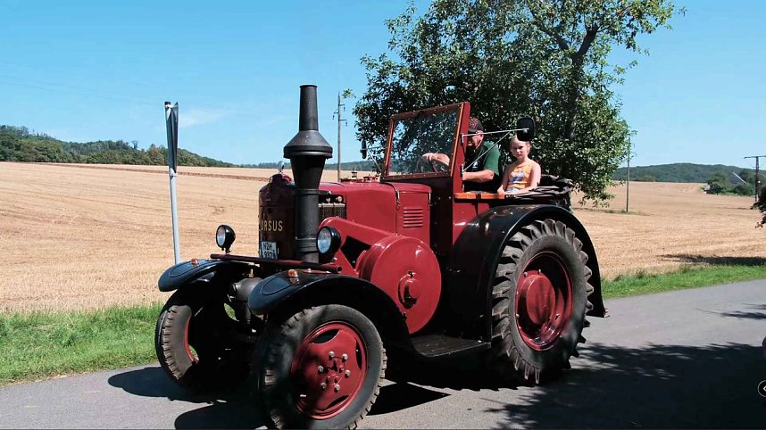 Peter Blei unterwegs auf dem Schleppertreffen in Herrmannsacker