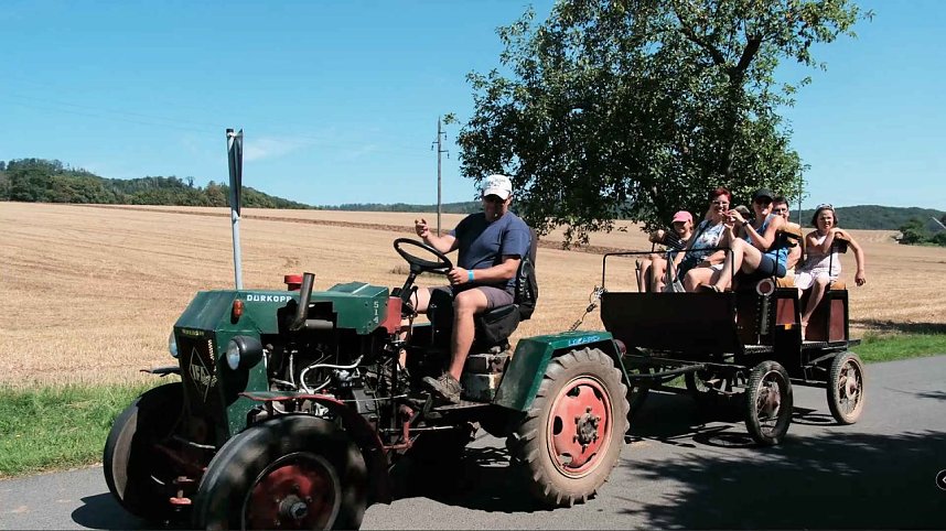 Peter Blei unterwegs auf dem Schleppertreffen in Herrmannsacker