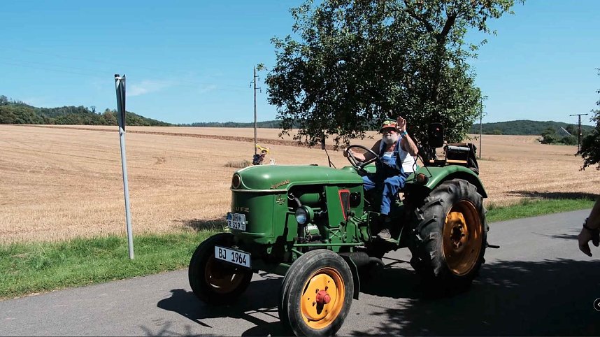 Peter Blei unterwegs auf dem Schleppertreffen in Herrmannsacker
