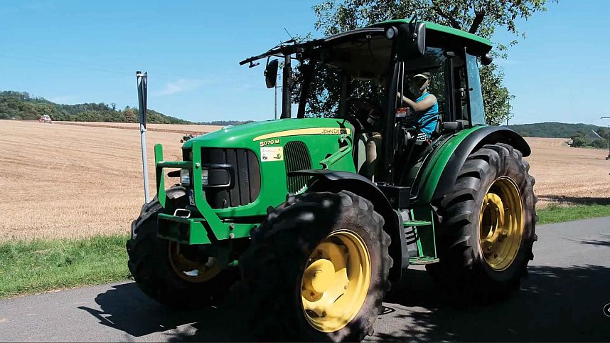 Peter Blei unterwegs auf dem Schleppertreffen in Herrmannsacker
