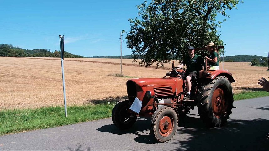 Peter Blei unterwegs auf dem Schleppertreffen in Herrmannsacker