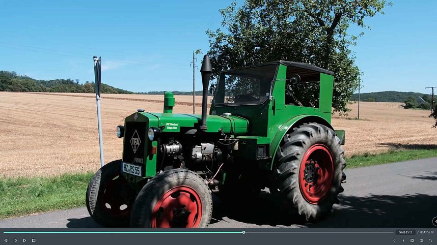 Peter Blei unterwegs auf dem Schleppertreffen in Herrmannsacker