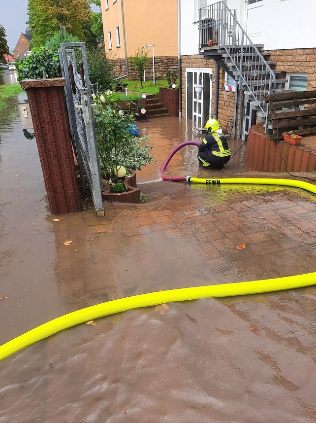Sch&auml;den der Unwetter gestern und heute Morgen
