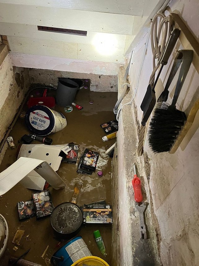 Sch&auml;den der Unwetter gestern und heute Morgen