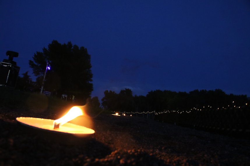 Feuer & Flamme am Kiesschacht in Nordhausen
