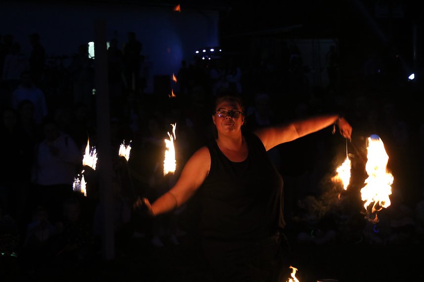 Feuer & Flamme am Kiesschacht in Nordhausen