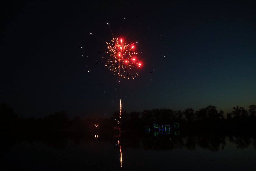 Feuer & Flamme am Kiesschacht in Nordhausen