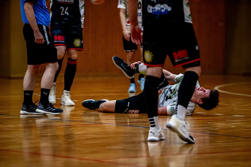 L&uuml;bbecke gegen den HC Elbflorenz in der Ballspielhalle Nordhausen