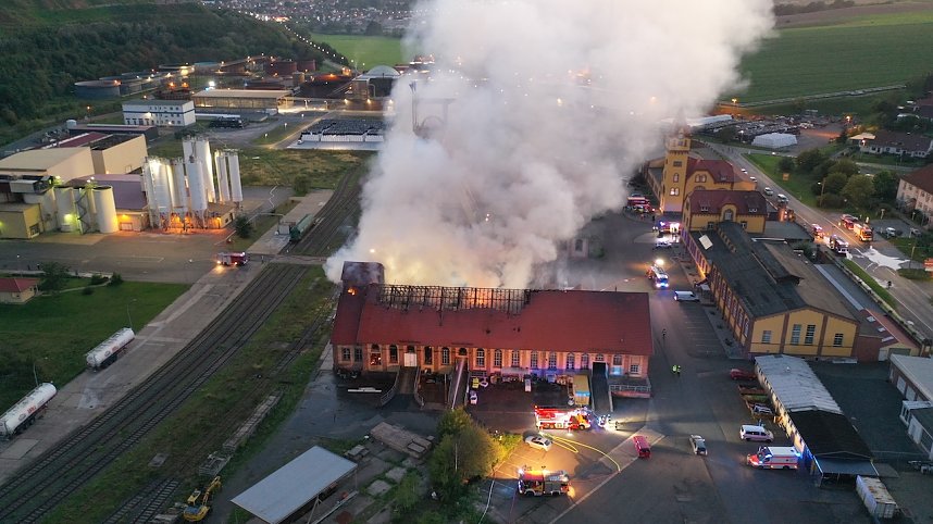Feuer im Gel&auml;nde der NDH Entsorgungsbetreibergesellschaft