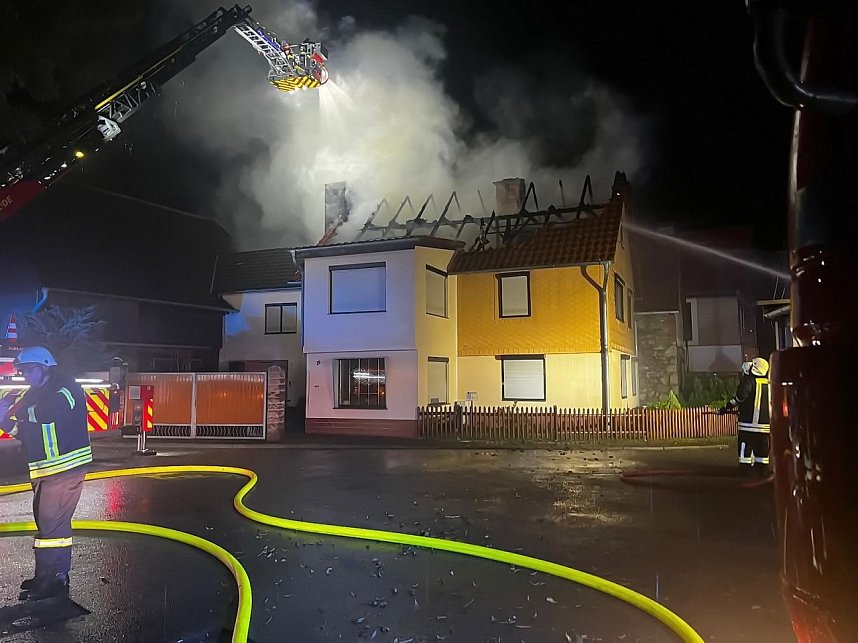 Dachstuhlbrand in Friedrichsthal