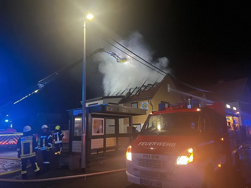 Dachstuhlbrand in Friedrichsthal